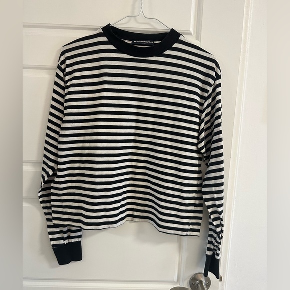 Brandy Melville Striped Longsleeve Shirt - Picture 1 of 3